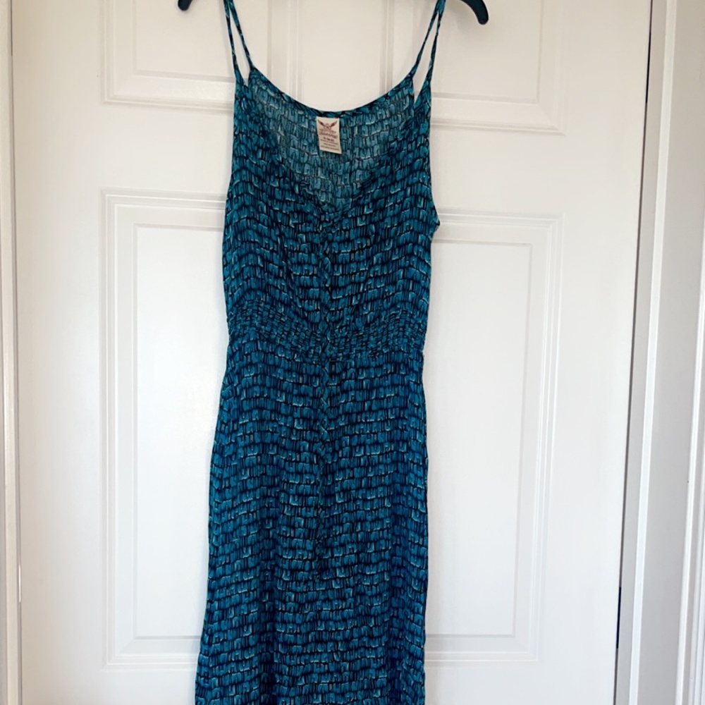 Maxi dress - Teal and Black size small
